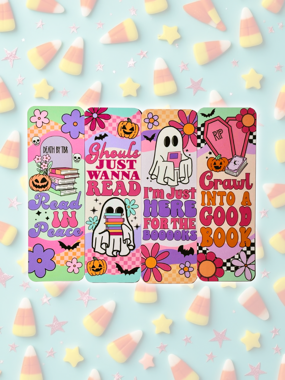 Retro Spooky Bookmark Bundle (Set of 4)