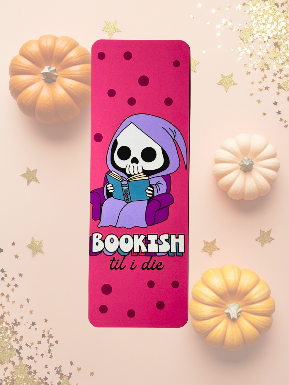 Bookish ’Til I Die Bookmark Set (Grim Reader Duo)