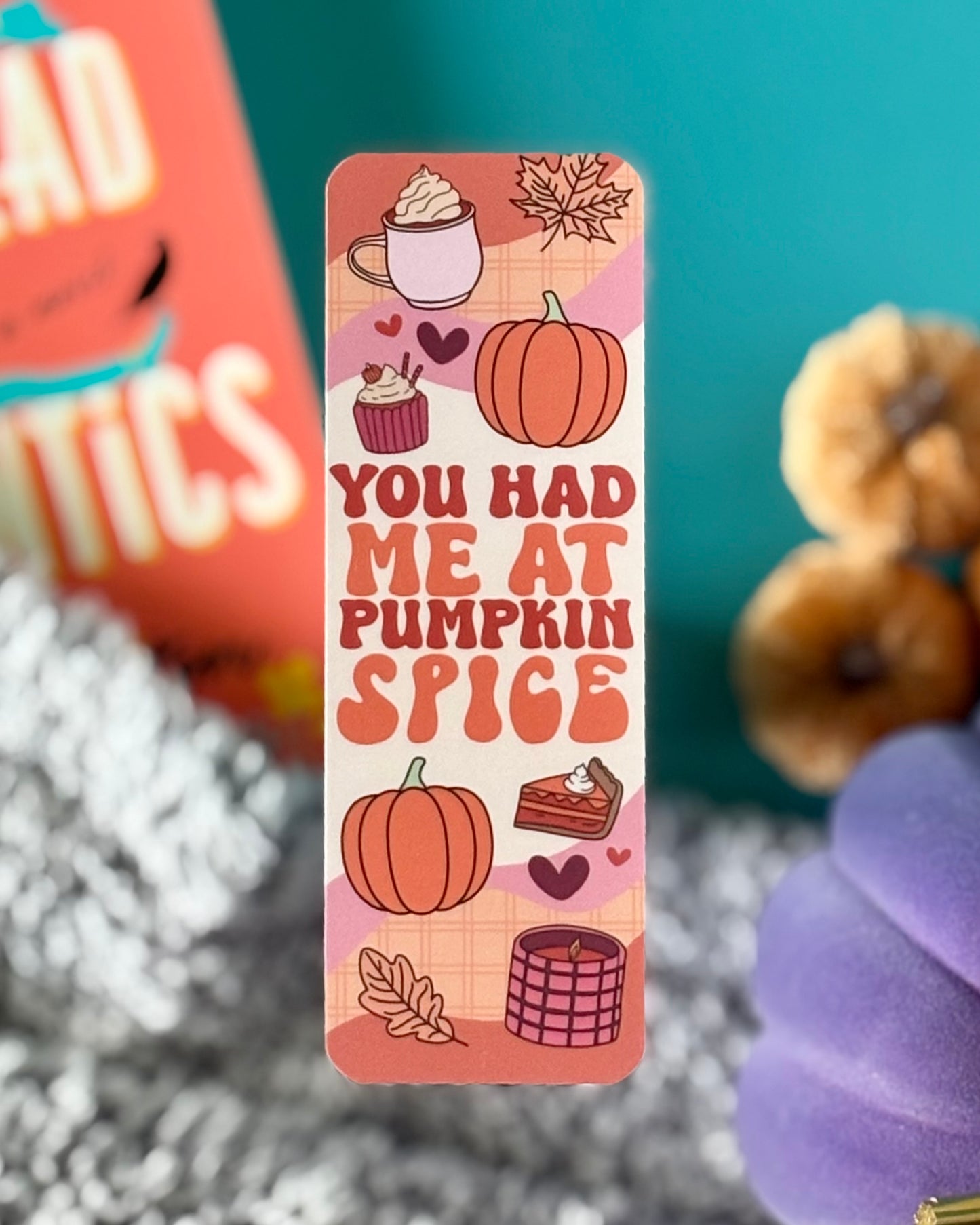 Cozy Autumn Bookmark Set - Pumpkin Spice & Bookish Vibes