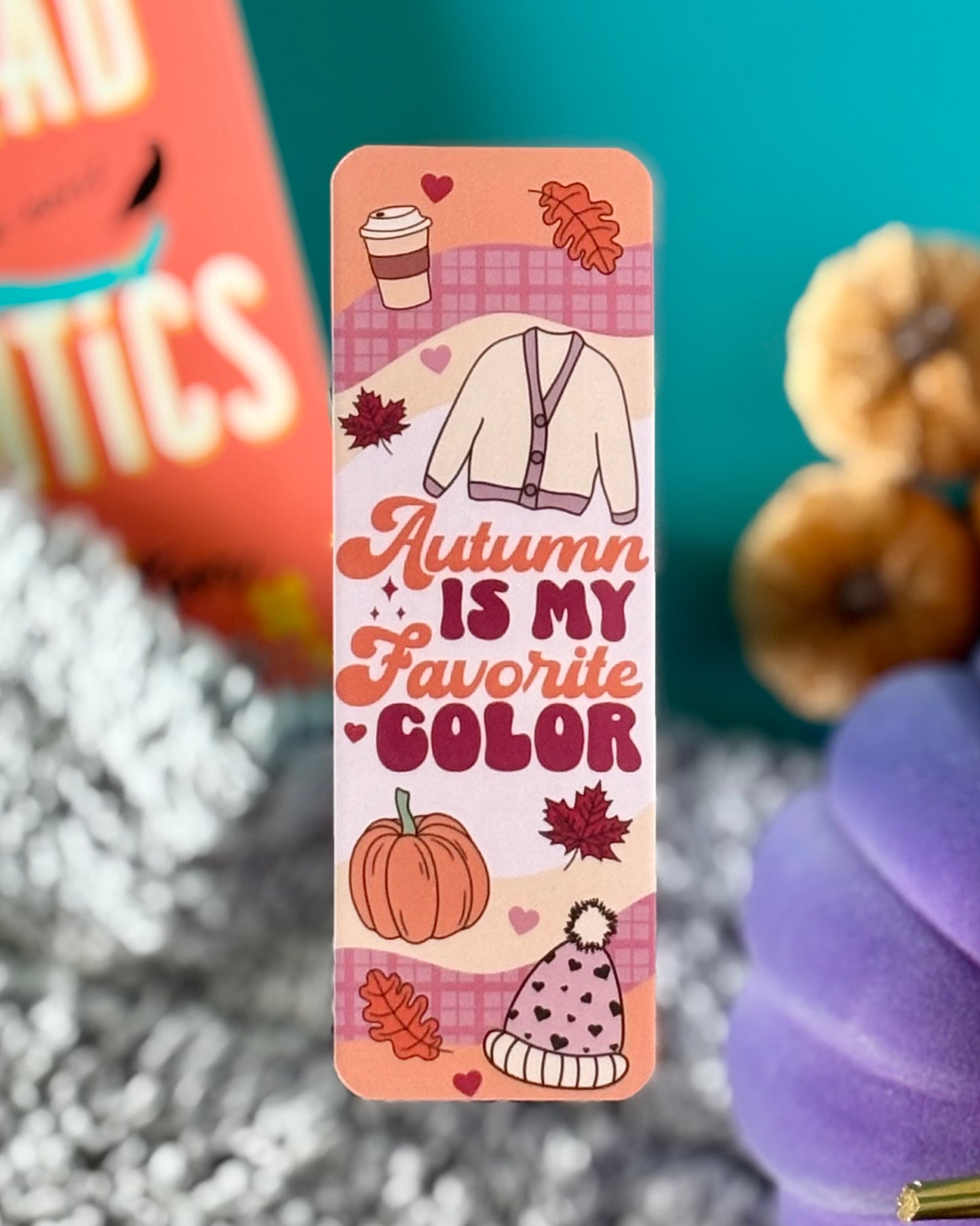 Cozy Autumn Bookmark Set - Pumpkin Spice & Bookish Vibes