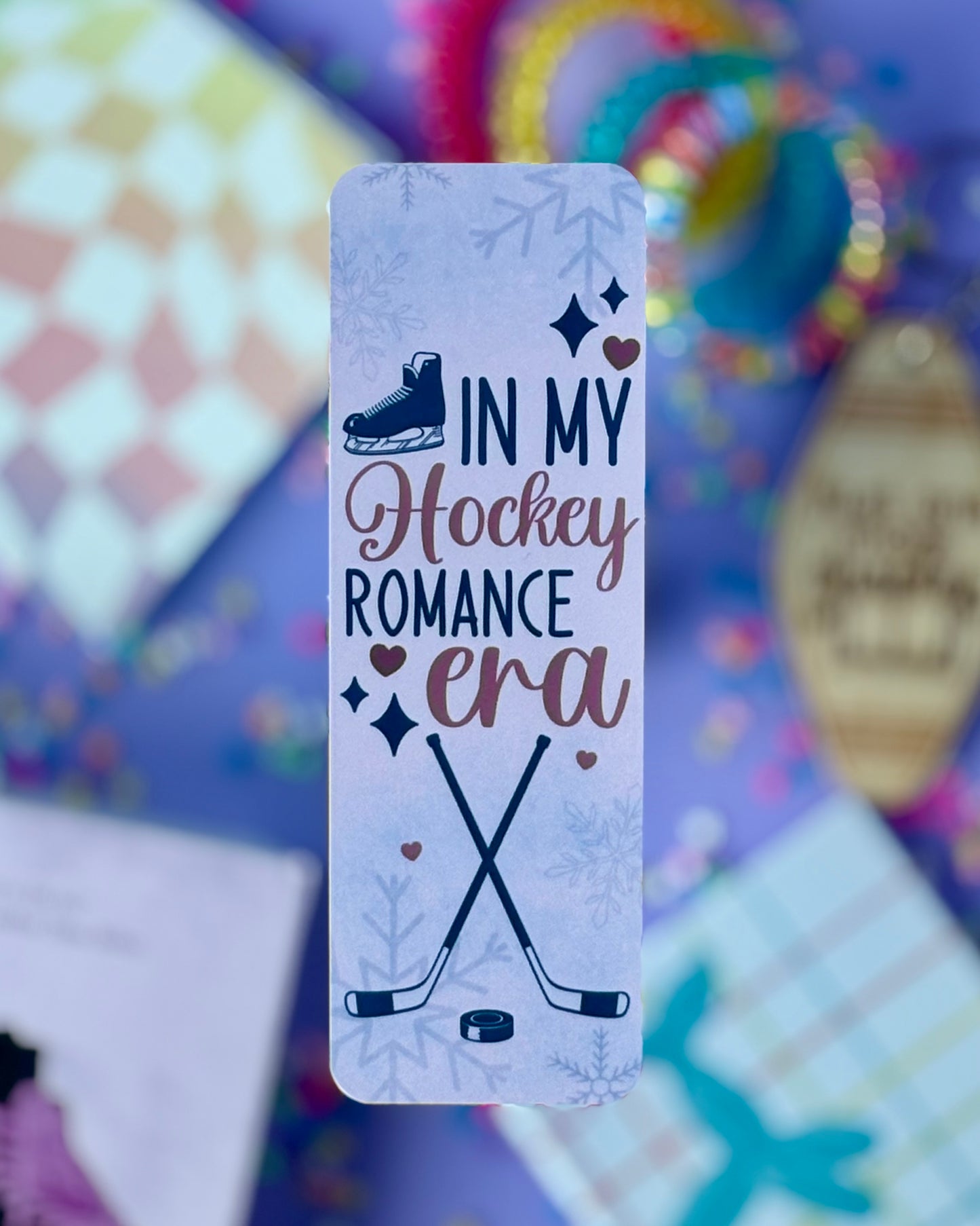 Hockey Romance Bookmark Bundle - 4 Retro Sports Romance Designs