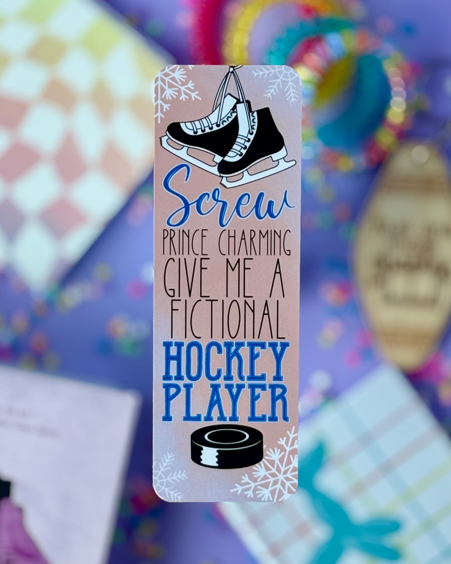 Hockey Romance Bookmark Bundle - 4 Retro Sports Romance Designs