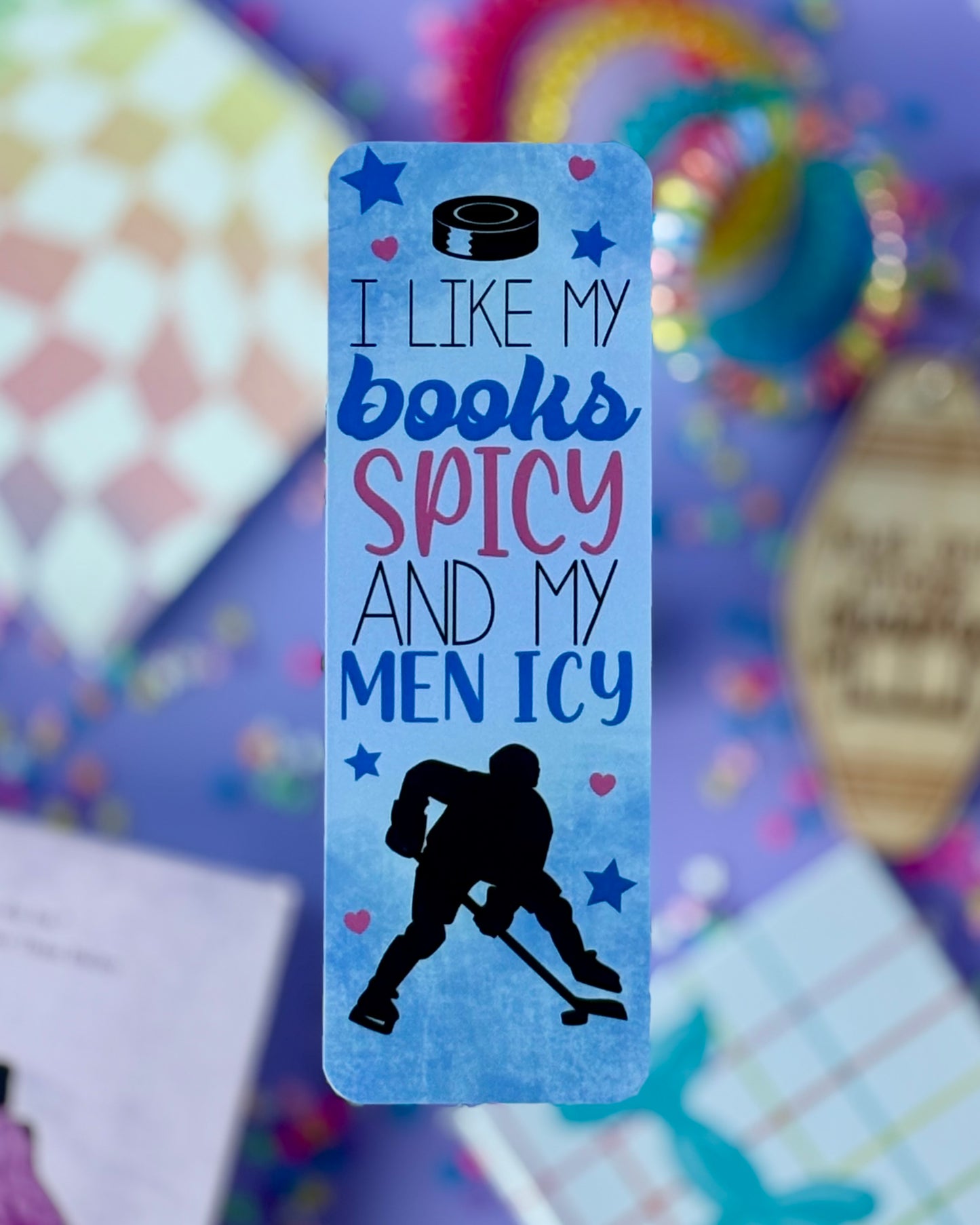 Hockey Romance Bookmark Bundle - 4 Retro Sports Romance Designs