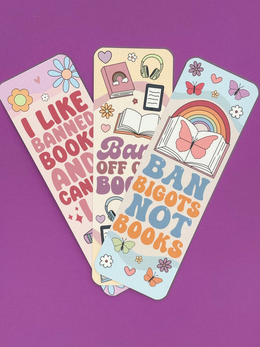 Book Ban - Ban Bigots Not Books Bookmark Bundle