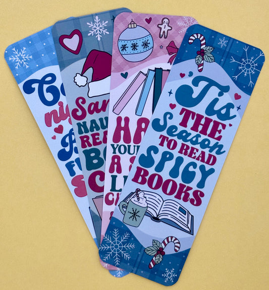 Spicy Bookish Christmas Bookmark Bundle - Have Your Shelf A Spicy Little Christmas