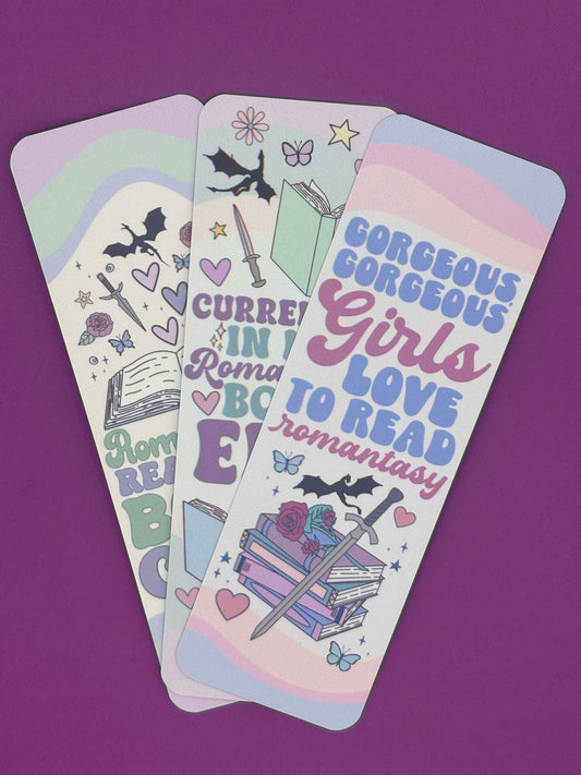 Pastel Romantasy Bookmark Bundle - Romantasy Reader Gift Idea