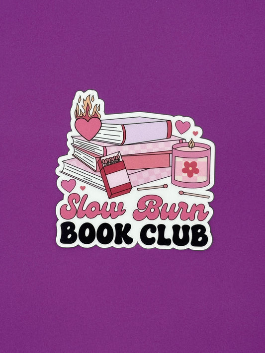 Slow Burn Book Club Vinyl Sticker