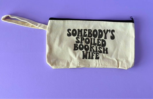 Bookish Annotation Pouch Bag - Somebody's Spoiled Bookish Wife