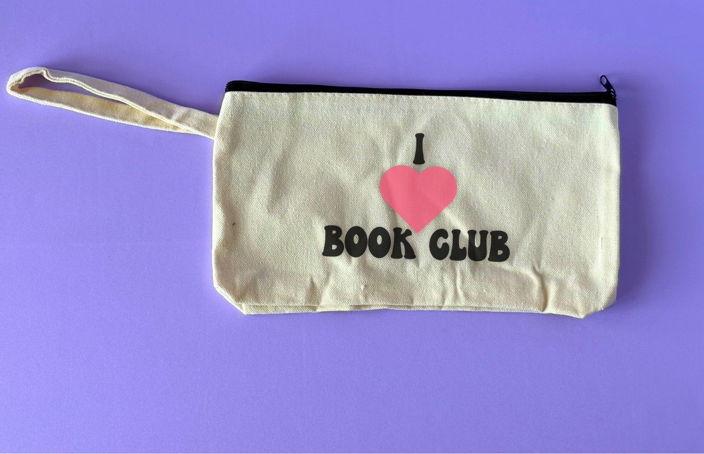 Cute Aesthetic Stationery Pouch - I Love Book Club