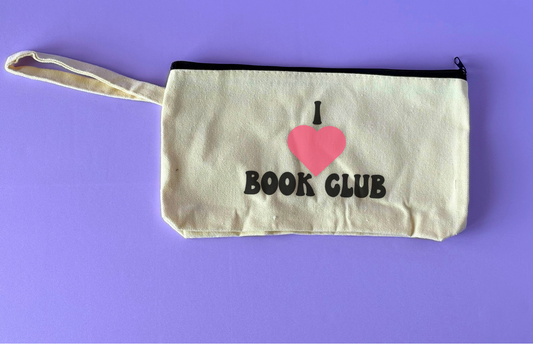 Cute Aesthetic Stationery Pouch - I Love Book Club