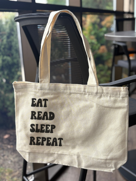 Best Bookish Tote Bag - Eat Read Sleep Repeat